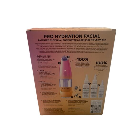 BeautyBio Pro Hydration Facial – GloFacial Pore Detox & Skincare Infusion Set - Picture 2 of 2